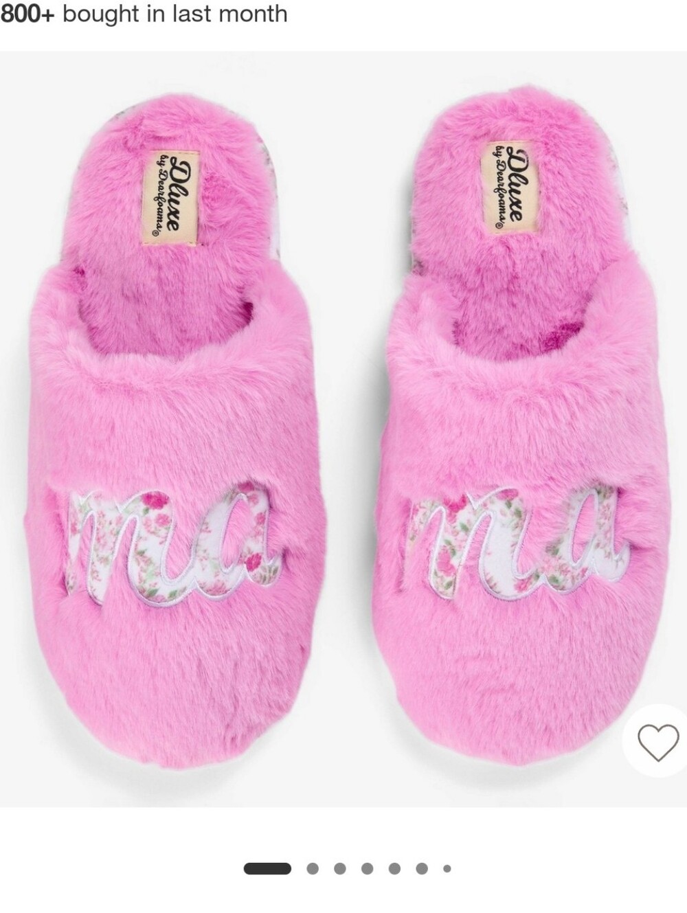 Dearfoams Mama Slippers Scuff Slides Medium